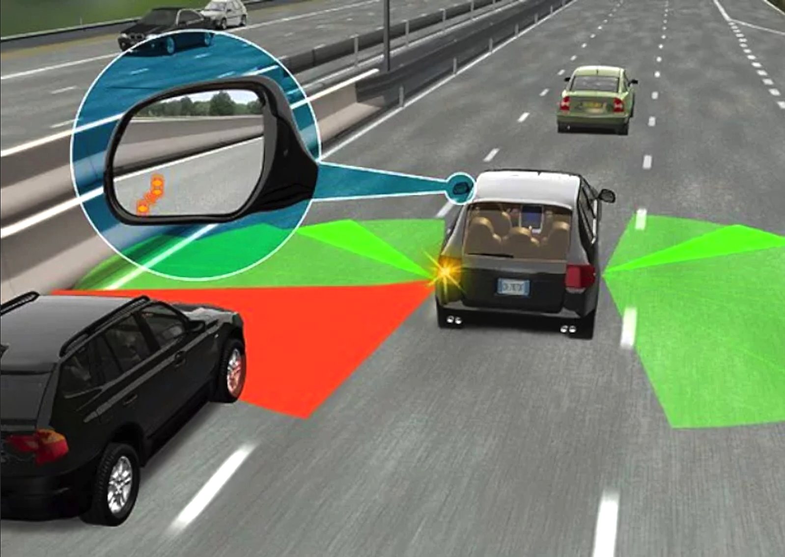 Что такое слепая зона? - Полезная статья от автошколы Абсолют в Алматы